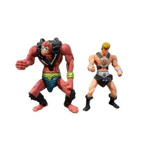2003 Mattel Mcdonalds Masters Of The Universe He-Man & Beast Man Toy Lot Of 2